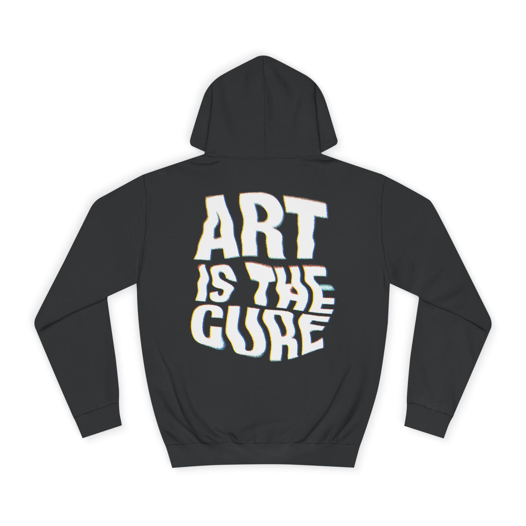 Art Is The Cure Glitch Unisex College Hoodie