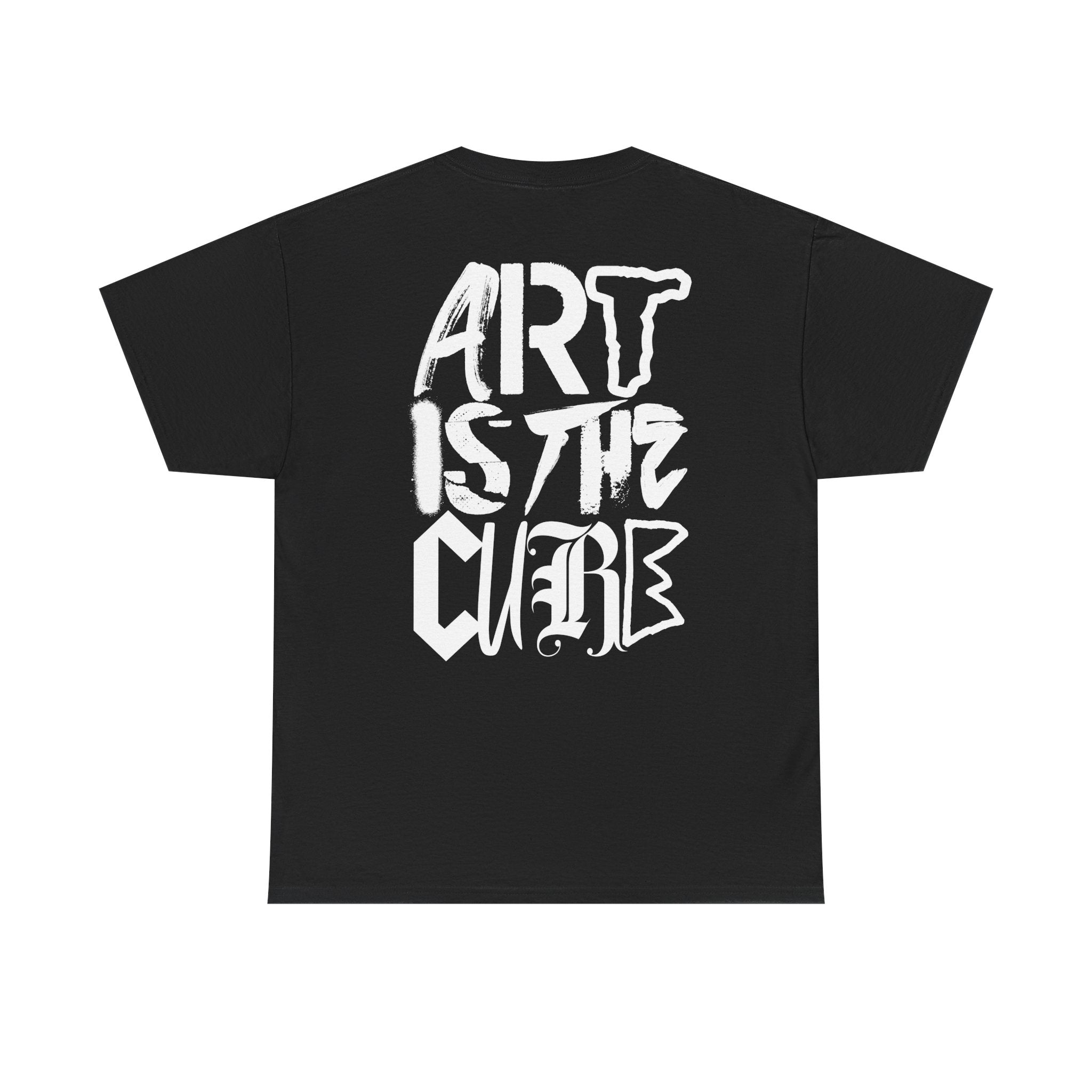 Art Is The Cure Mixed Letters Unisex Heavy Cotton Tee