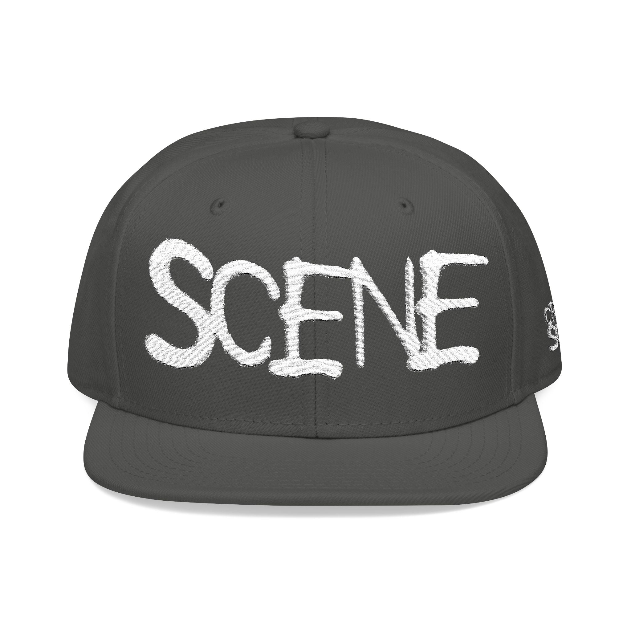 Scene Tag Embroidery Snapback Cap
