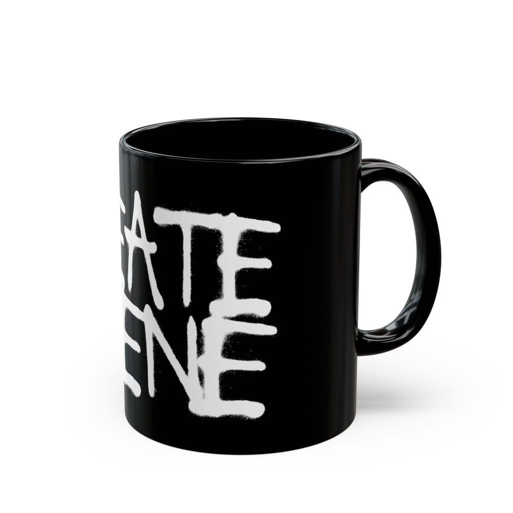 CreateScene Tag Black Ceramic Mug 11oz & 15oz