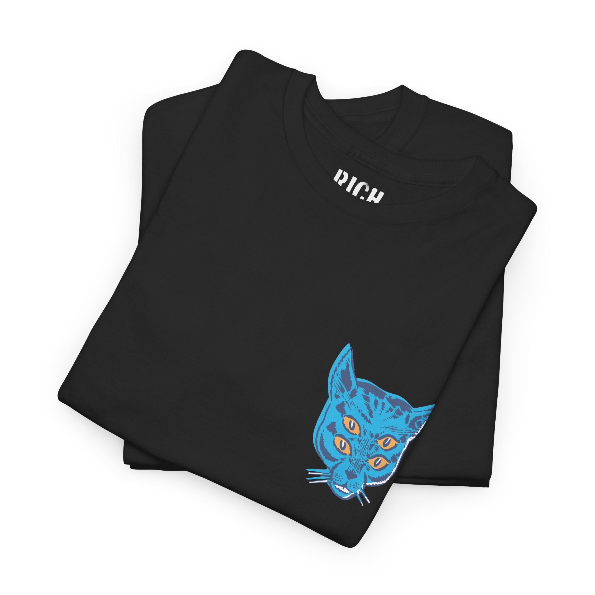 4 Eyed Cat Unisex Heavy Cotton Tee