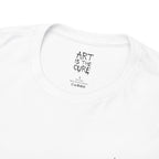 Art Is The Cure Skull Paint Pot Unisex Heavy Cotton Tee