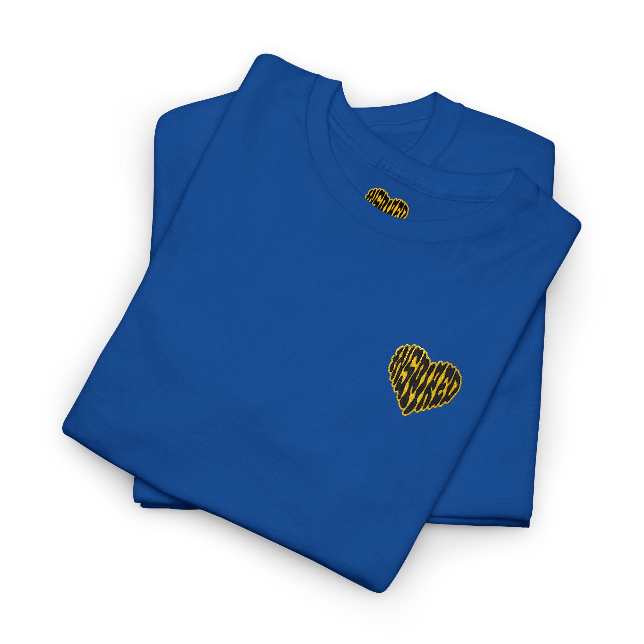 Art Is The Cure Inspired Heart Embroided Unisex Heavy Cotton Tee