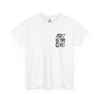 Art Is The Cure Mixed Letters Unisex Heavy Cotton Tee