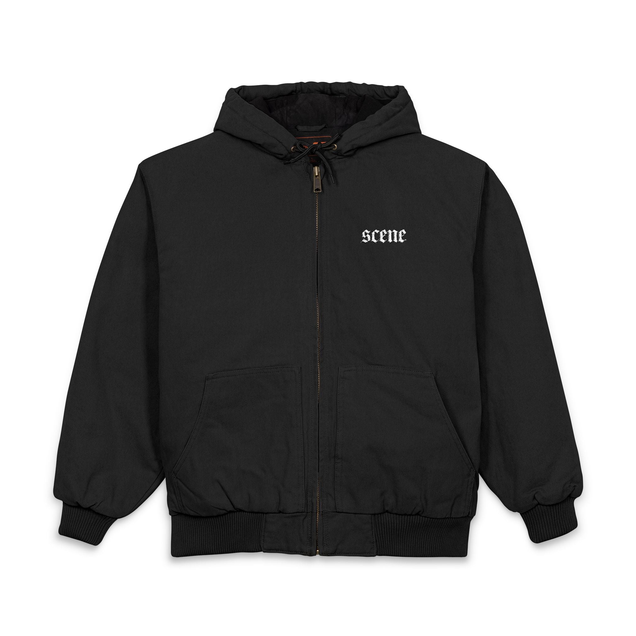 SCENE Embroidered Hooded Zip Jacket