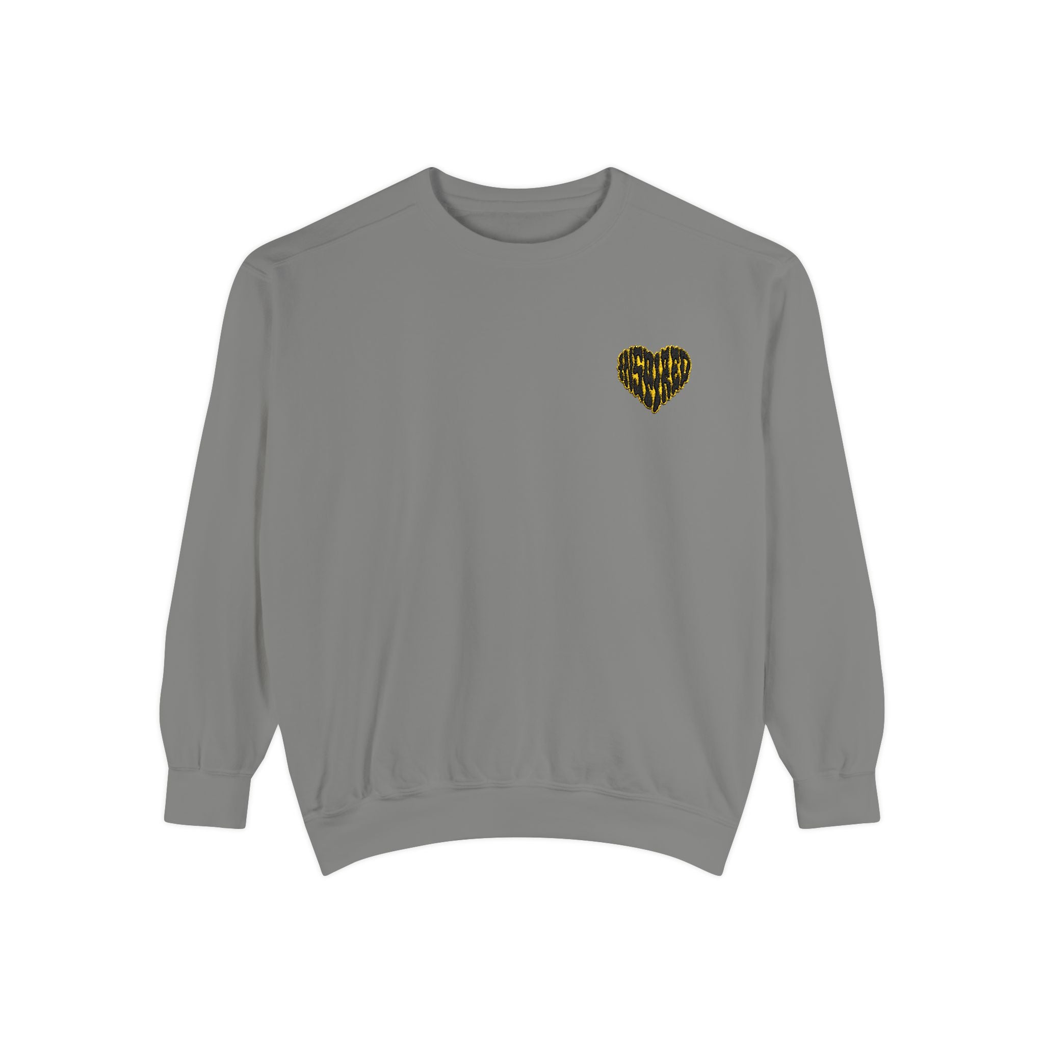 Art Is The Cure Inspired Heart Embroidered Crewneck Sweatshirt