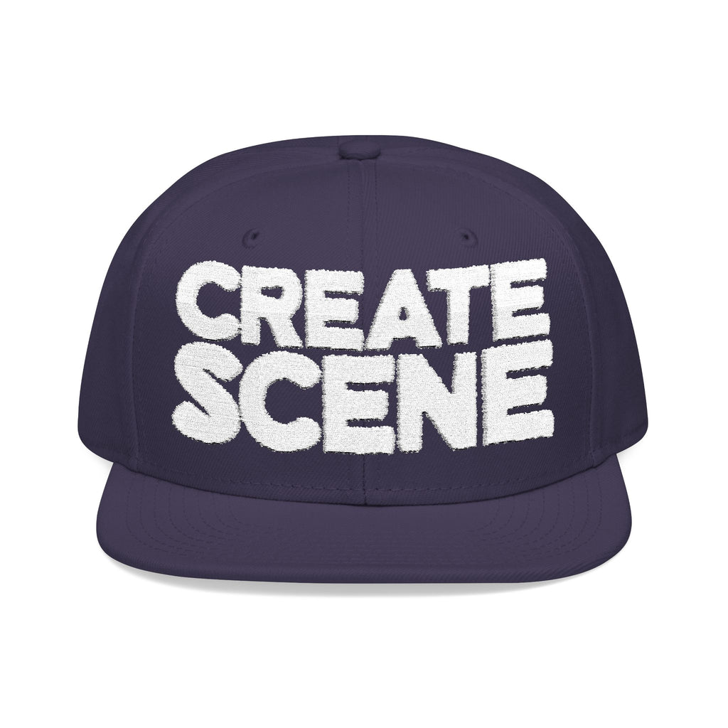 CreateScene Zine Embroidery Snapback Cap