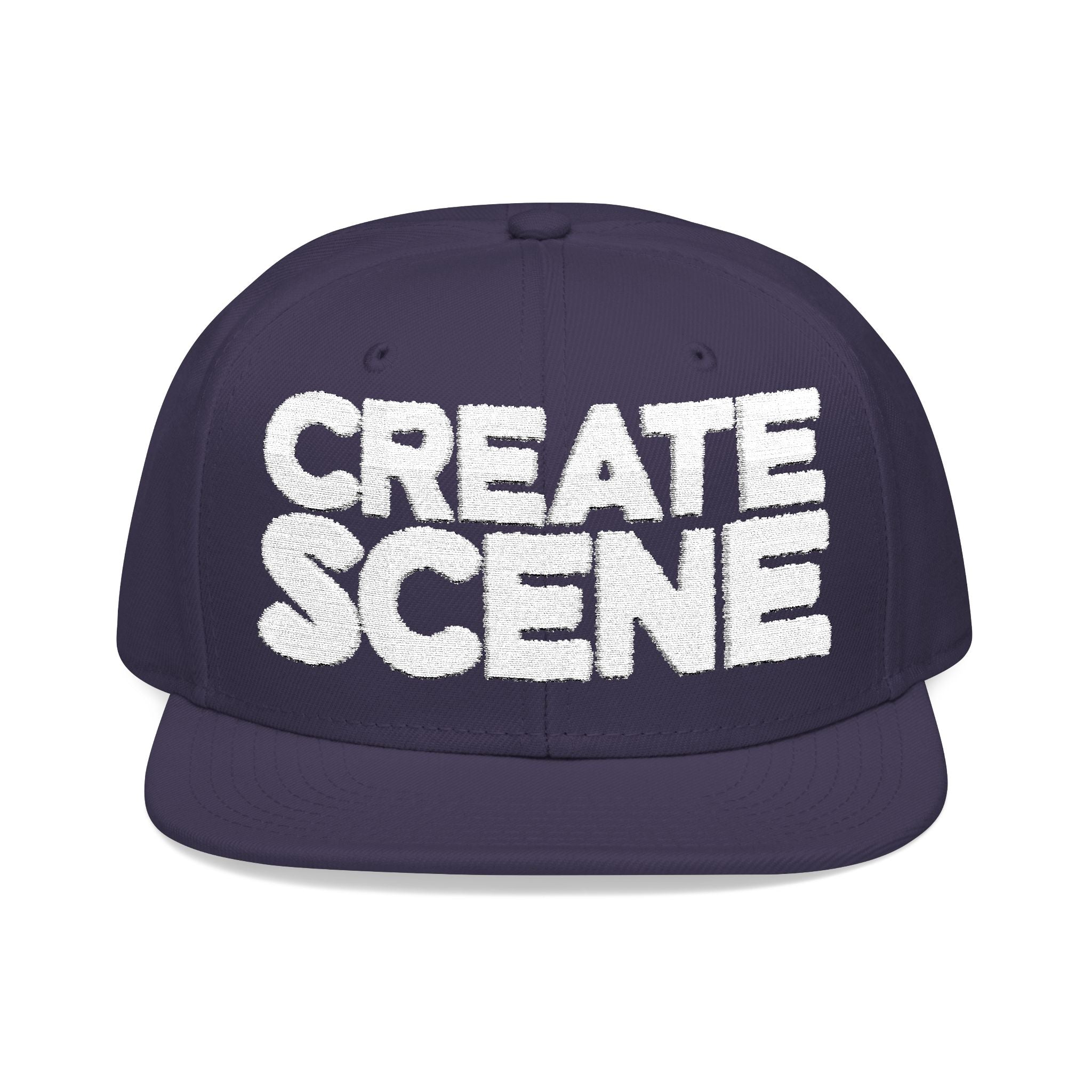 CreateScene Zine Embroidery Snapback Cap