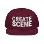 CreateScene Inspired Halftone Embroidery Snapback Cap