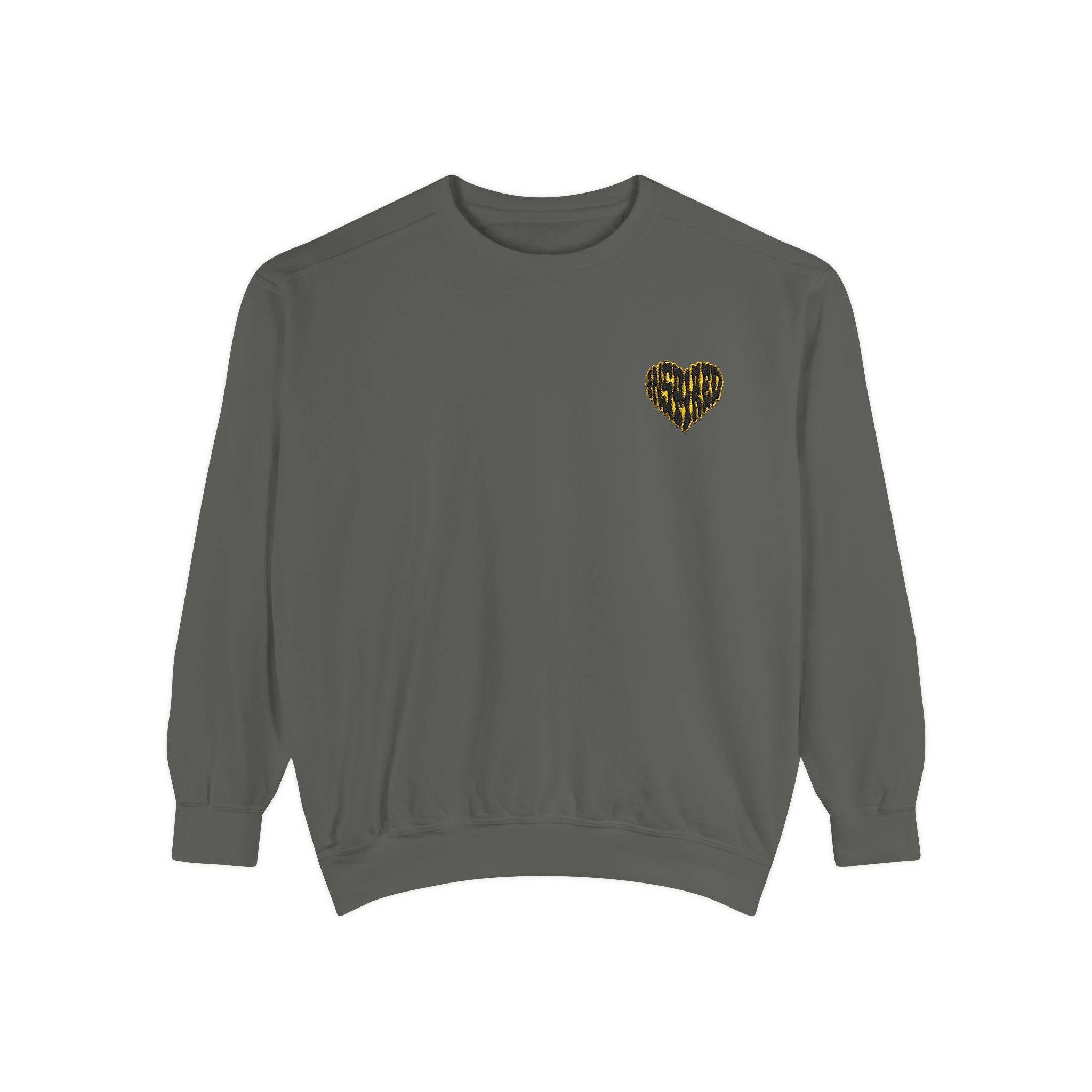 Art Is The Cure Inspired Heart Embroidered Crewneck Sweatshirt