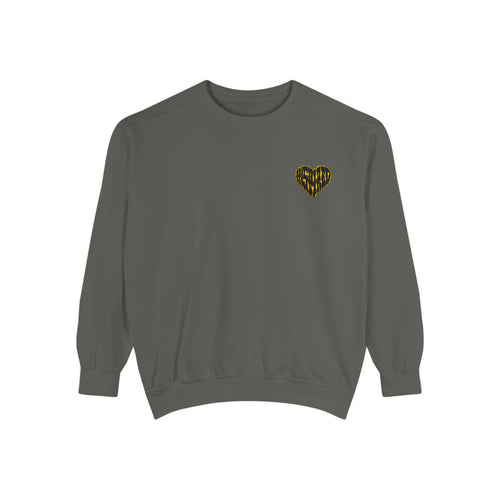Art Is The Cure Inspired Heart Embroidered Crewneck Sweatshirt
