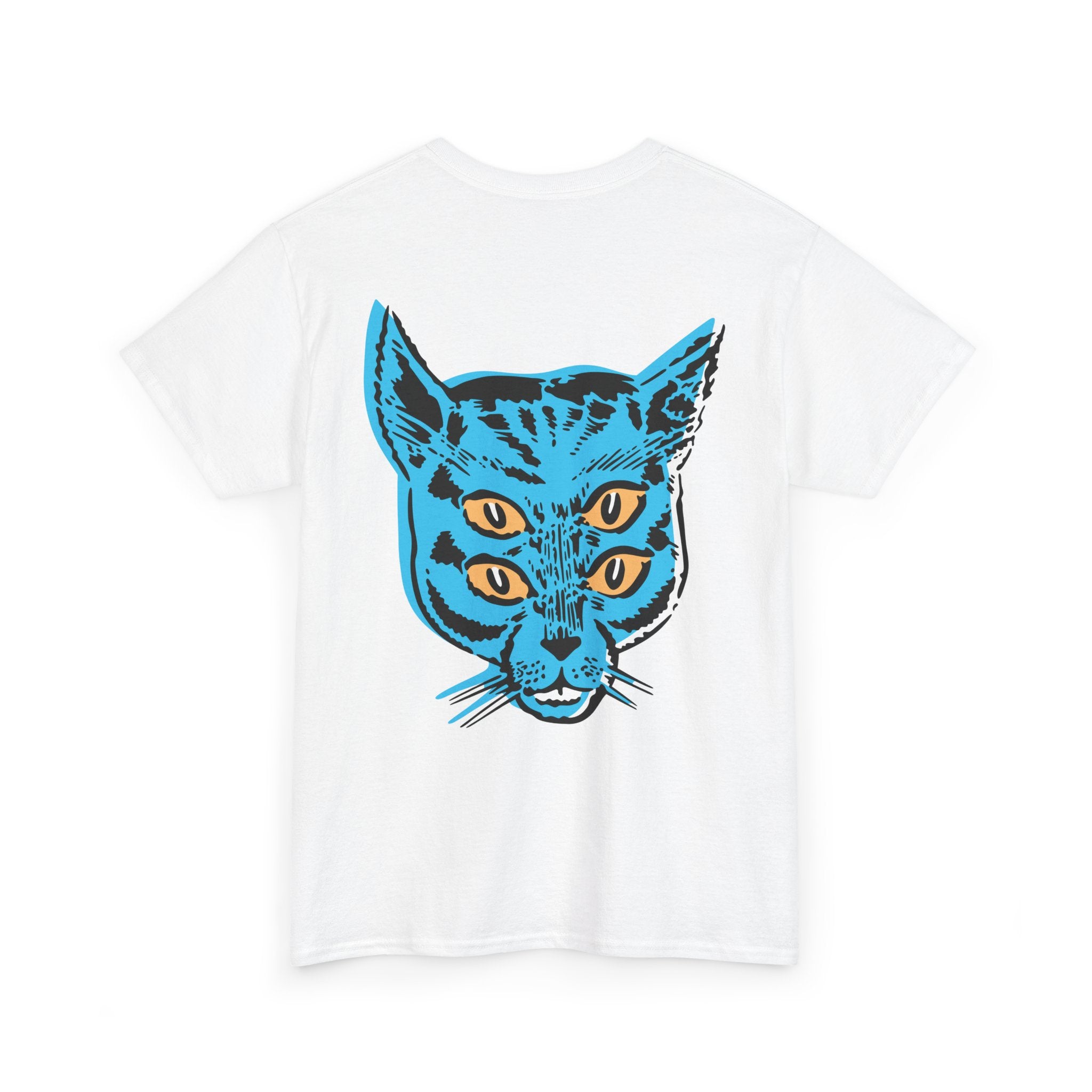 4 Eyed Cat Unisex Heavy Cotton Tee