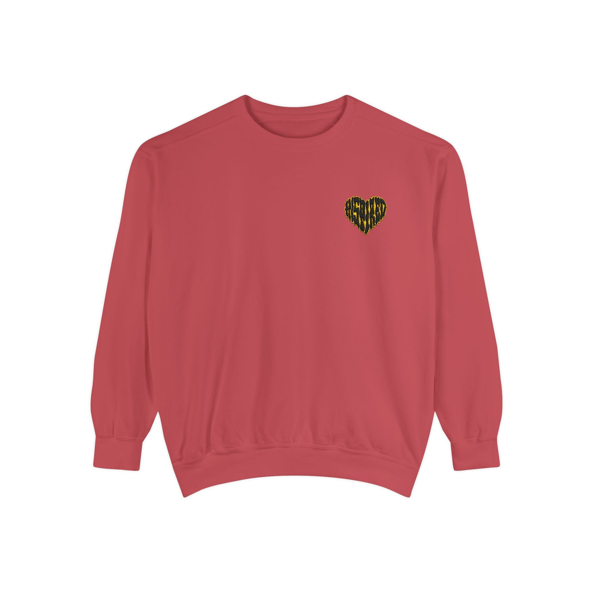 Art Is The Cure Inspired Heart Embroidered Crewneck Sweatshirt