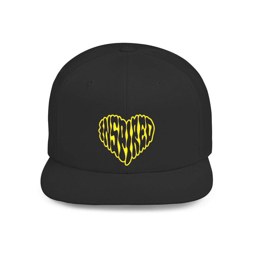 Art Is The Cure Inspired Hear Embroidered Flat Bill Snapback