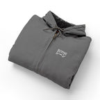 Japnese Scene Embroidered Hooded Zip Jacket