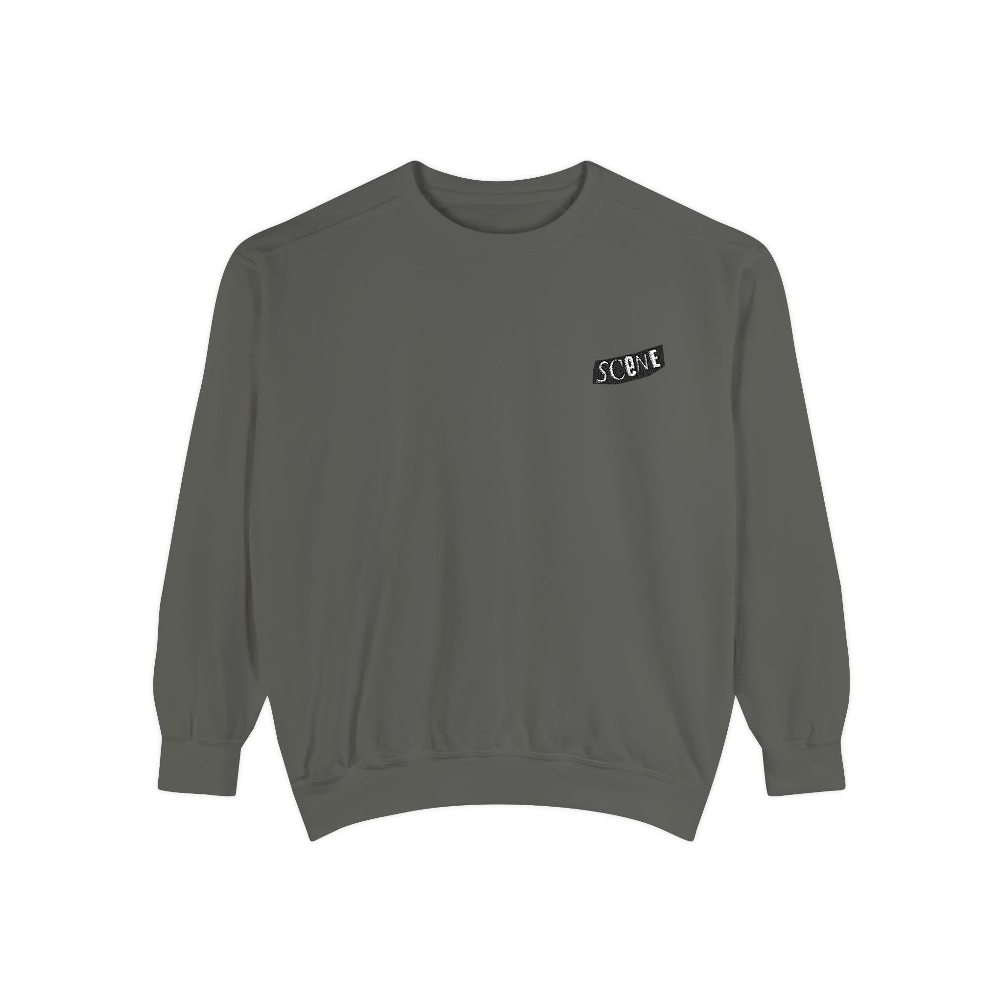 Punk Scene Embroidered Crewneck Sweatshirt