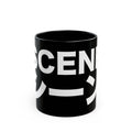 Scene Japanese Black Ceramic Mug 11oz & 15oz