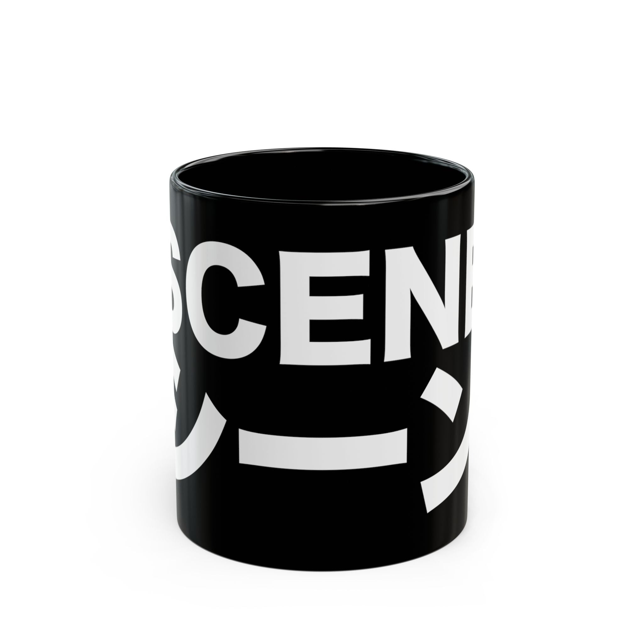 Scene Japanese Black Ceramic Mug 11oz & 15oz