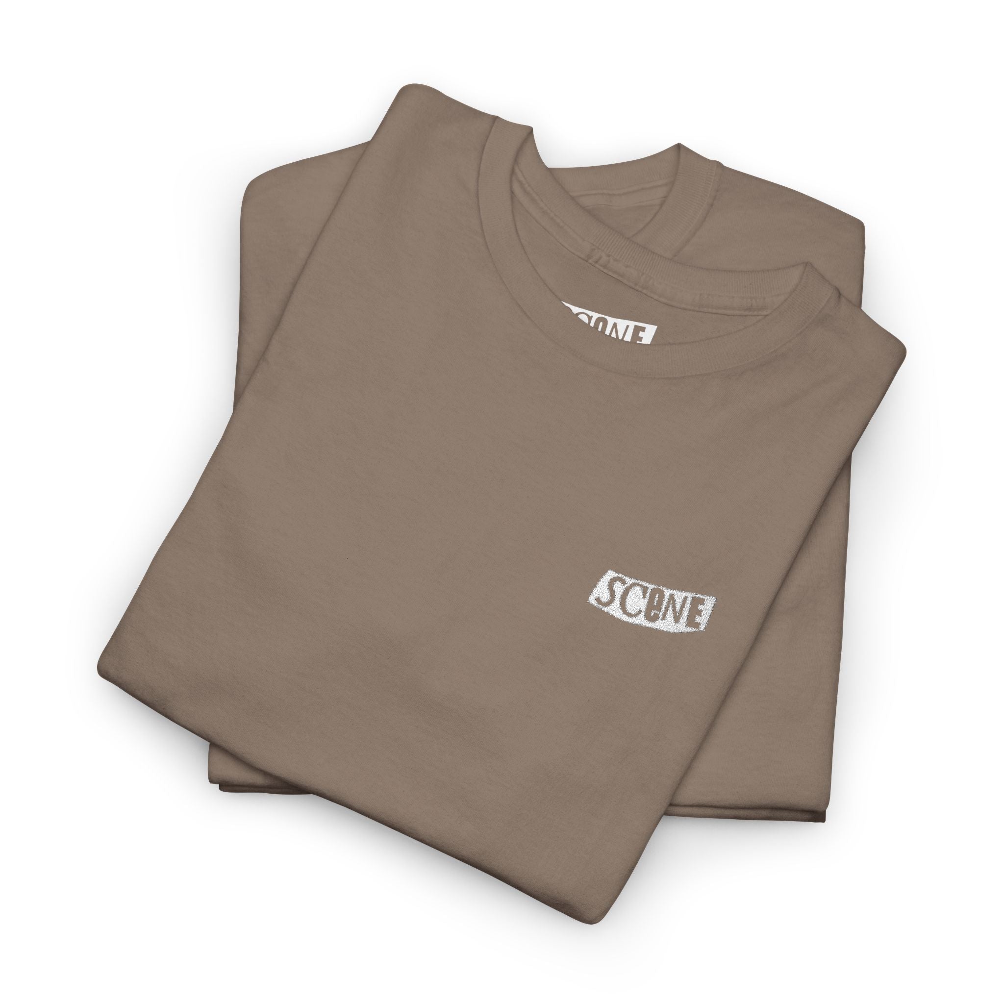 Punk Scene White Embroided Unisex Heavy Cotton Tee