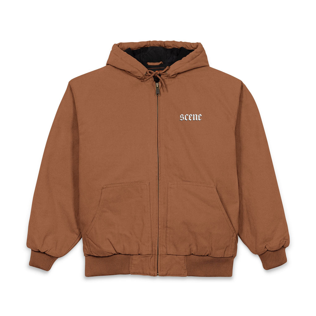 SCENE Embroidered Hooded Zip Jacket