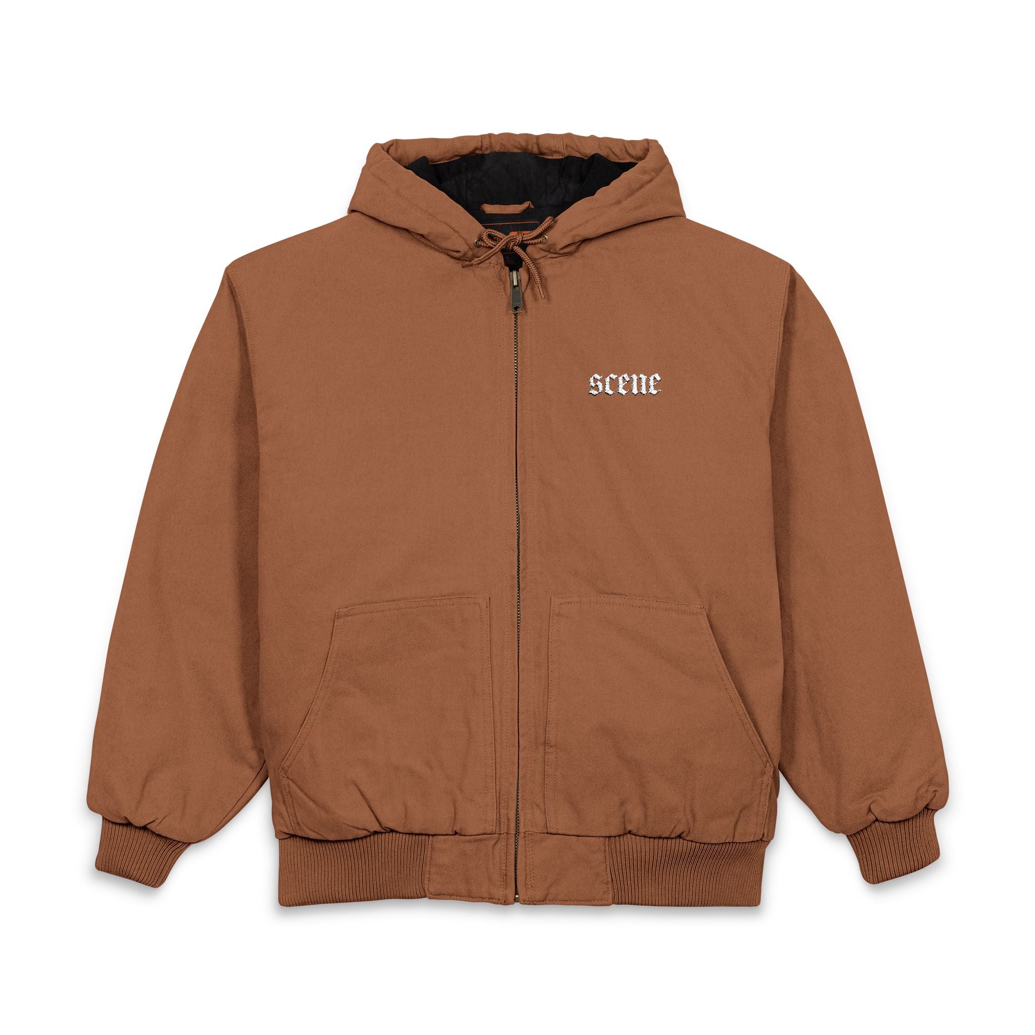 SCENE Embroidered Hooded Zip Jacket