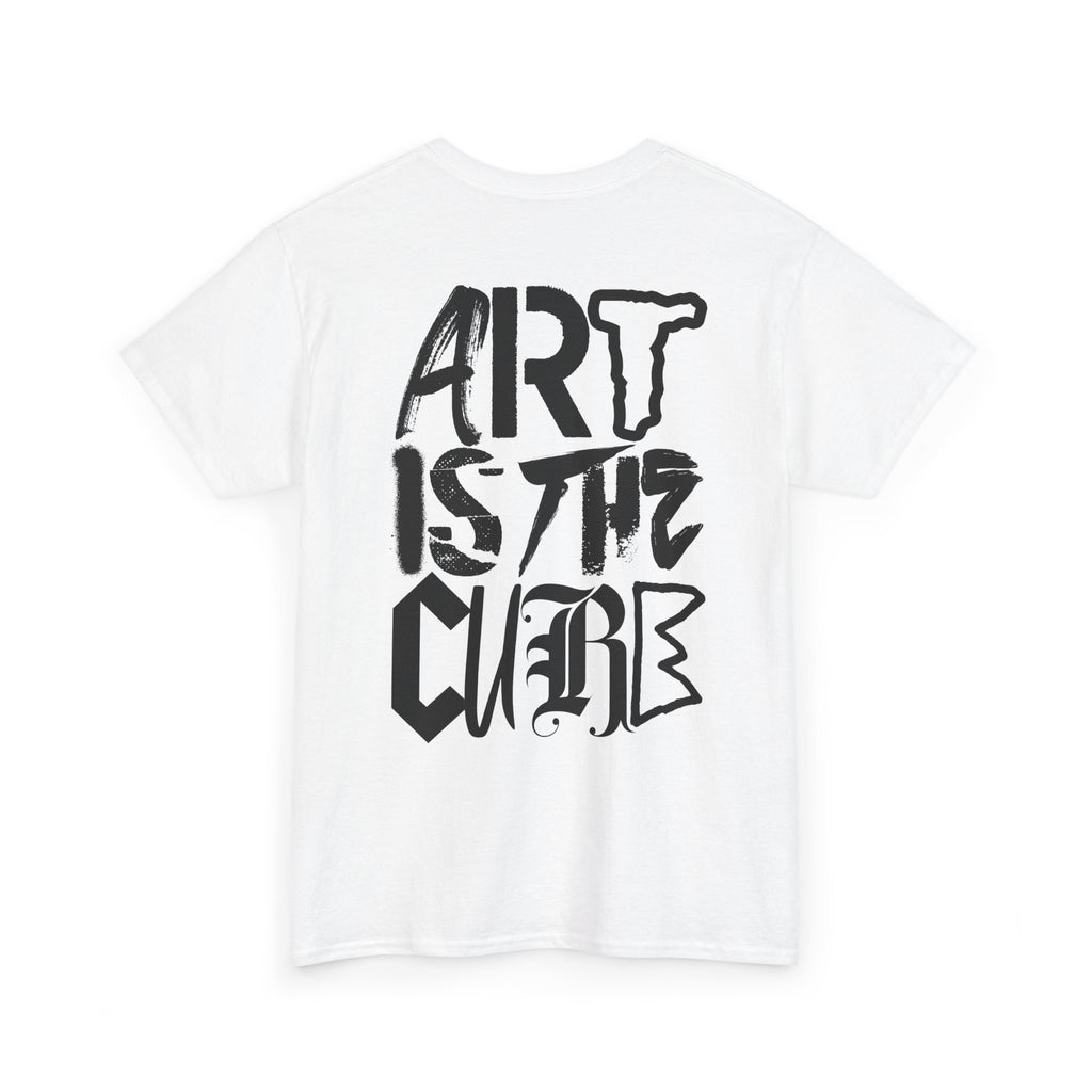 Art Is The Cure Mixed Letters Unisex Heavy Cotton Tee