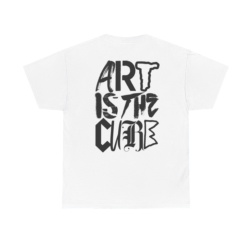 Art Is The Cure Mixed Letters Unisex Heavy Cotton Tee