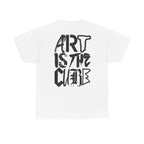 Art Is The Cure Mixed Letters Unisex Heavy Cotton Tee
