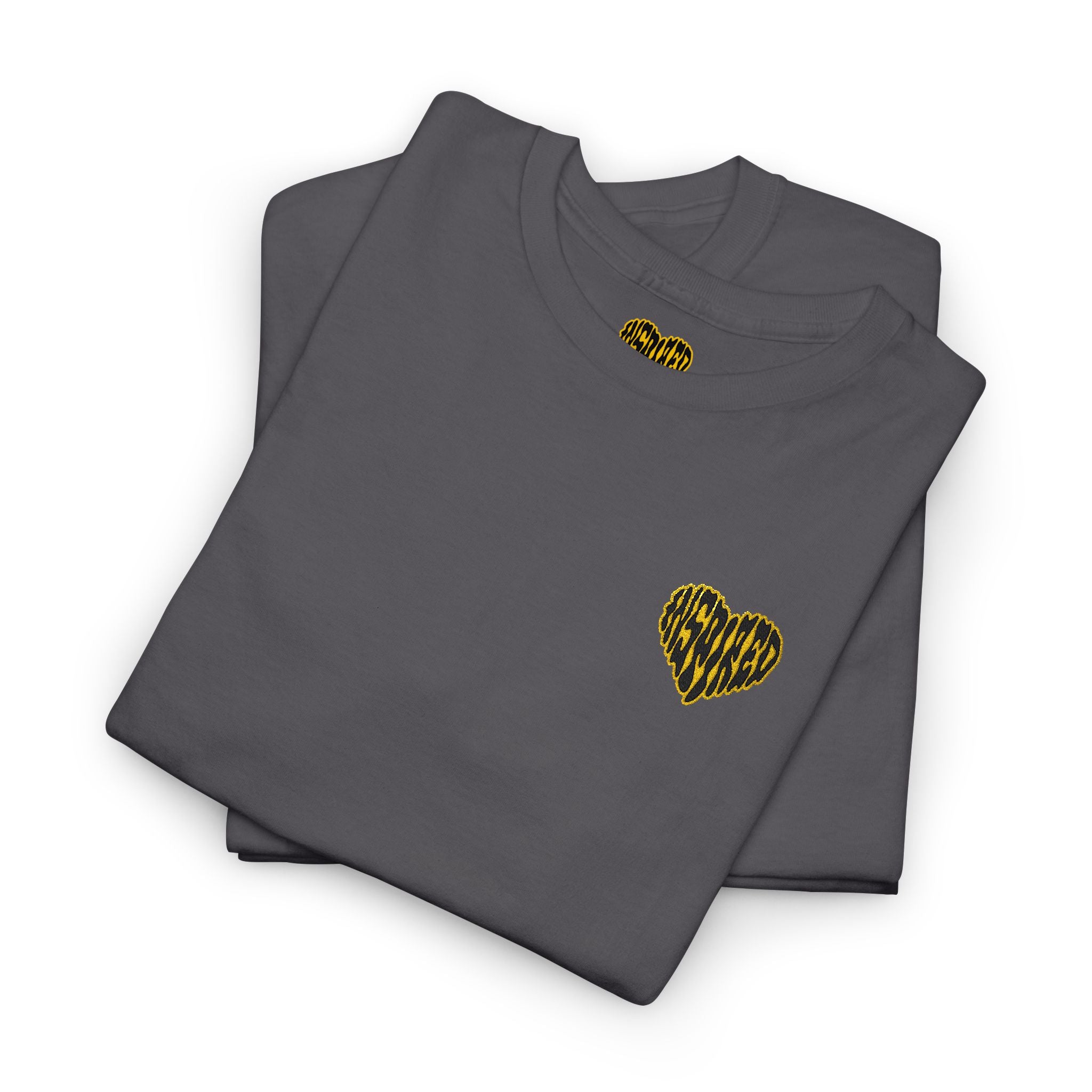 Art Is The Cure Inspired Heart Embroided Unisex Heavy Cotton Tee