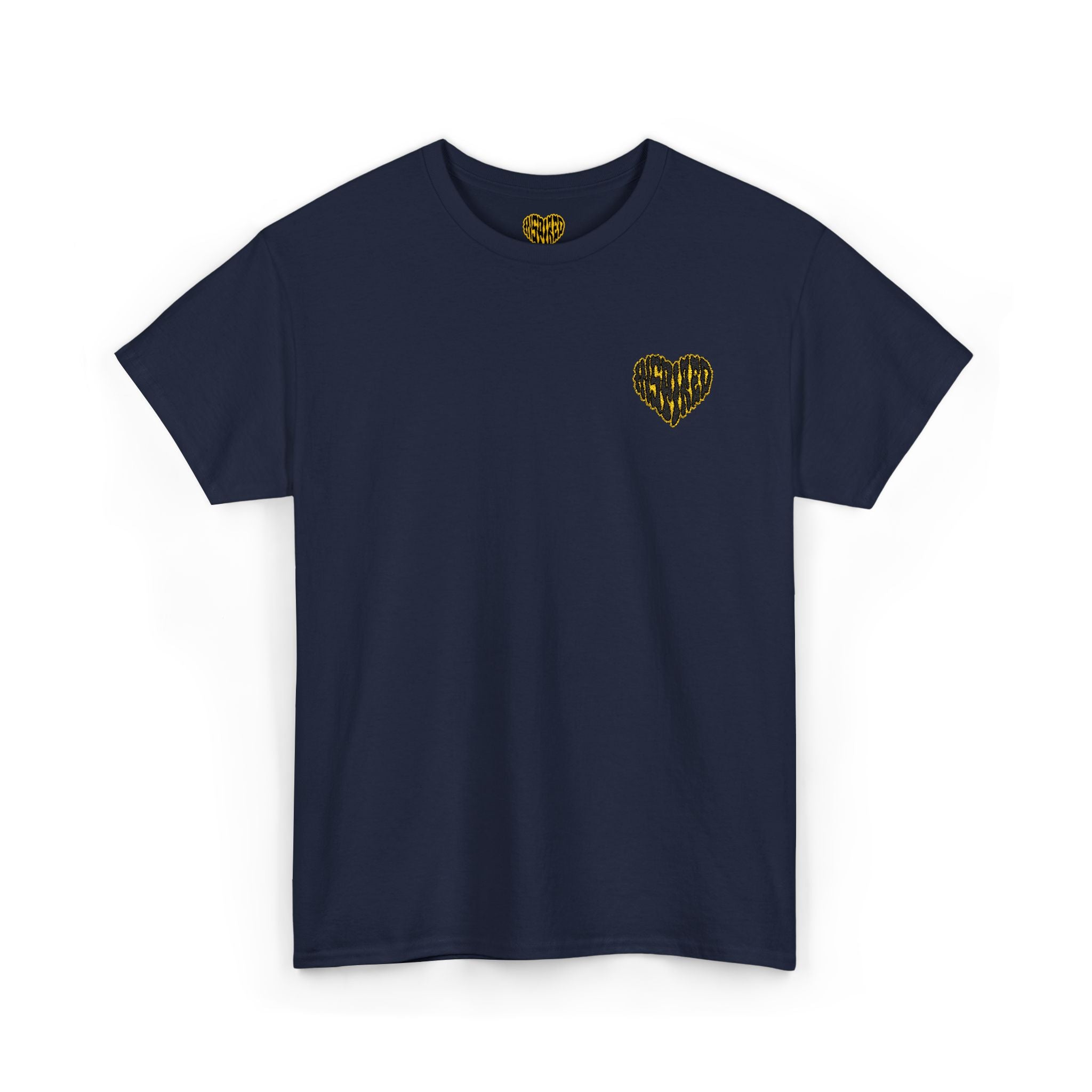 Art Is The Cure Inspired Heart Embroided Unisex Heavy Cotton Tee