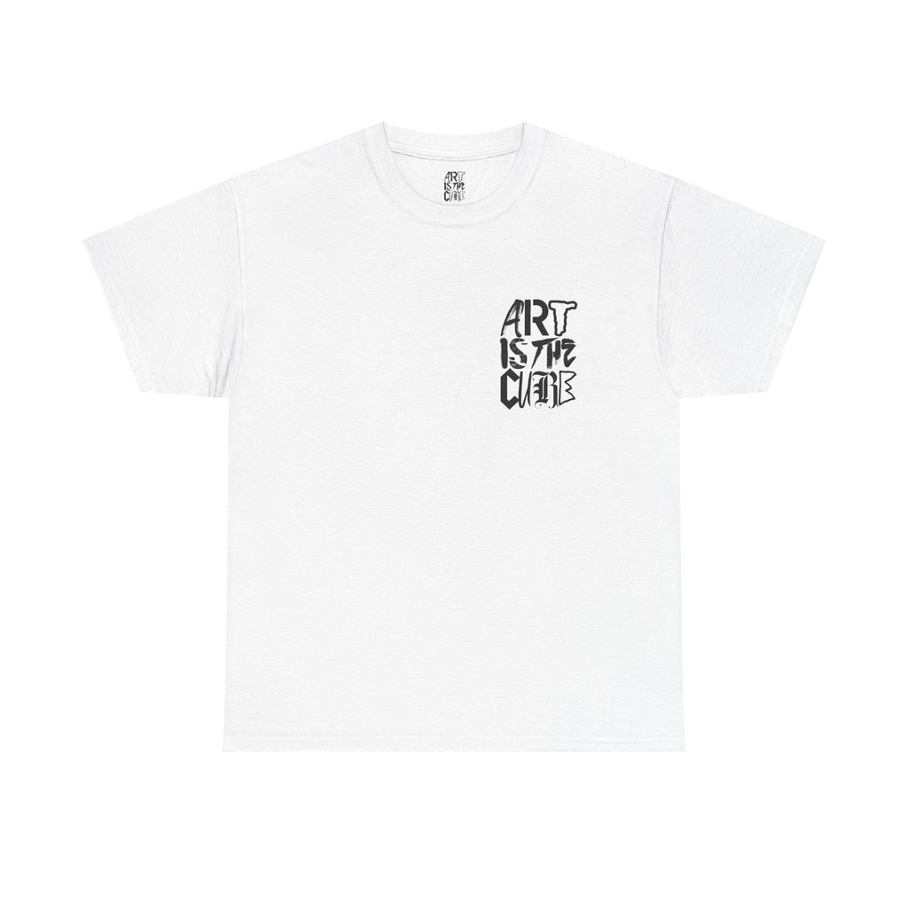 Art Is The Cure Mixed Letters Unisex Heavy Cotton Tee