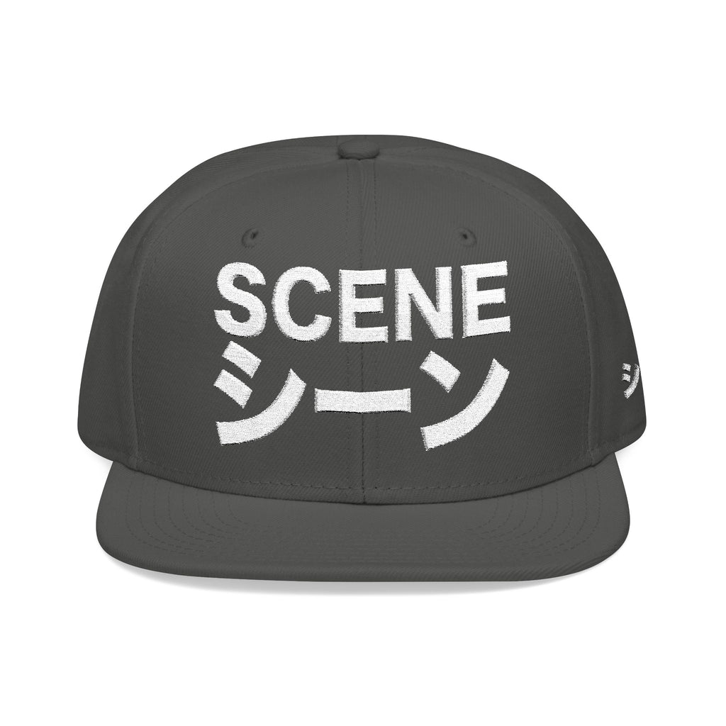 Scene Japanese Embroidery Snapback Cap