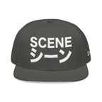 Scene Japanese Embroidery Snapback Cap