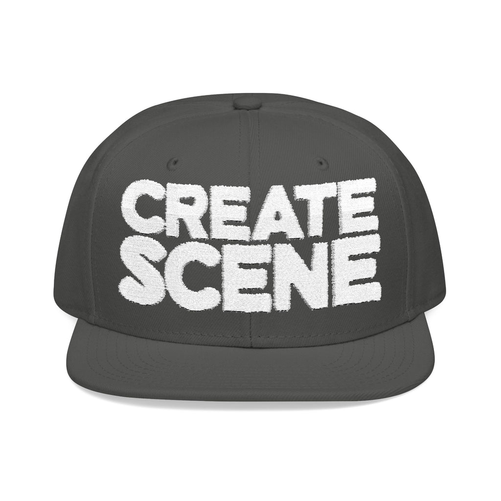 CreateScene Zine Embroidery Snapback Cap