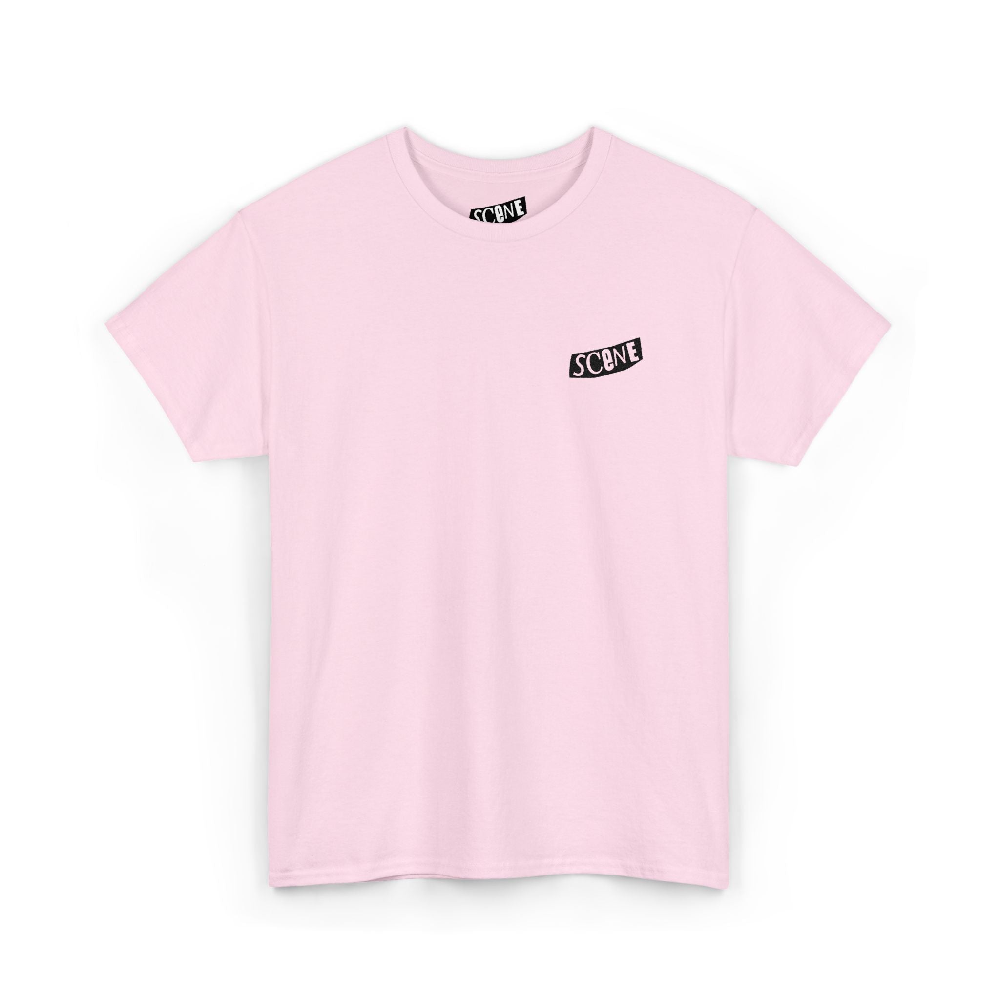 Punk Scene Black Embroided Unisex Heavy Cotton Tee