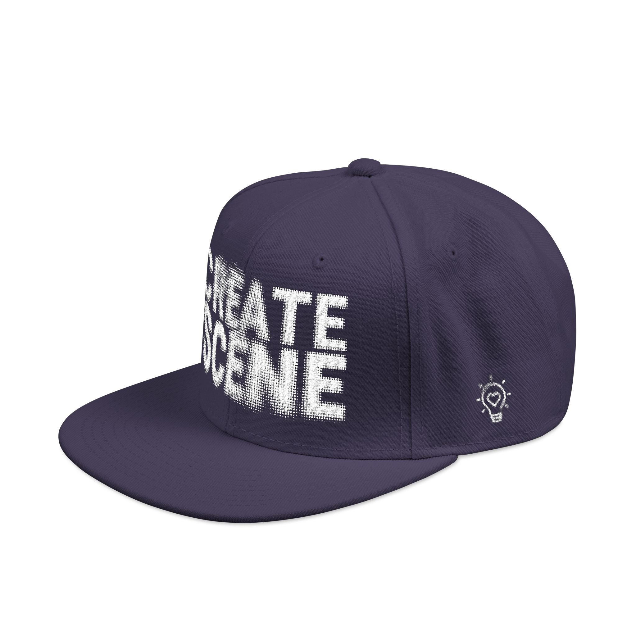 CreateScene Inspired Halftone Embroidery Snapback Cap