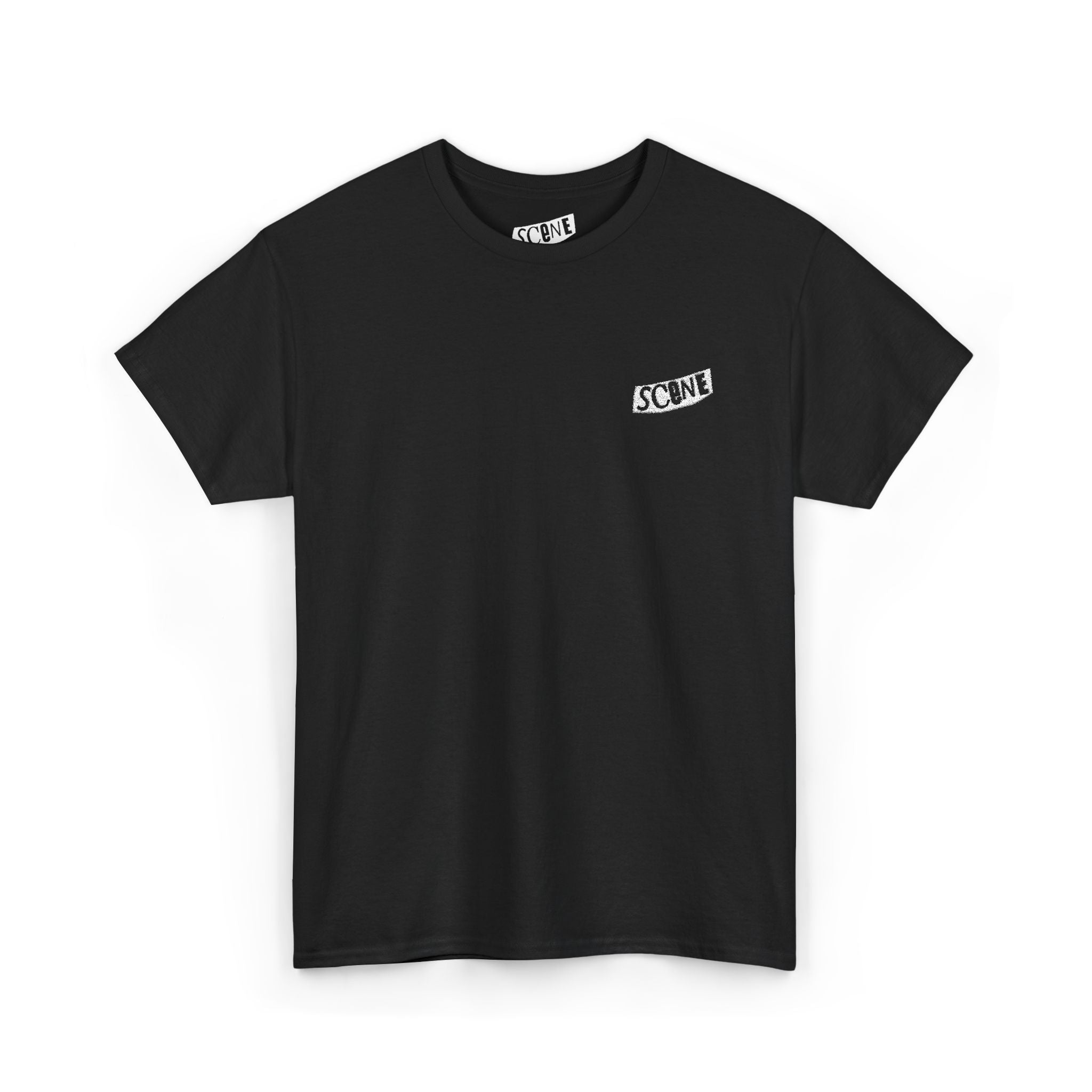 Punk Scene White Embroided Unisex Heavy Cotton Tee