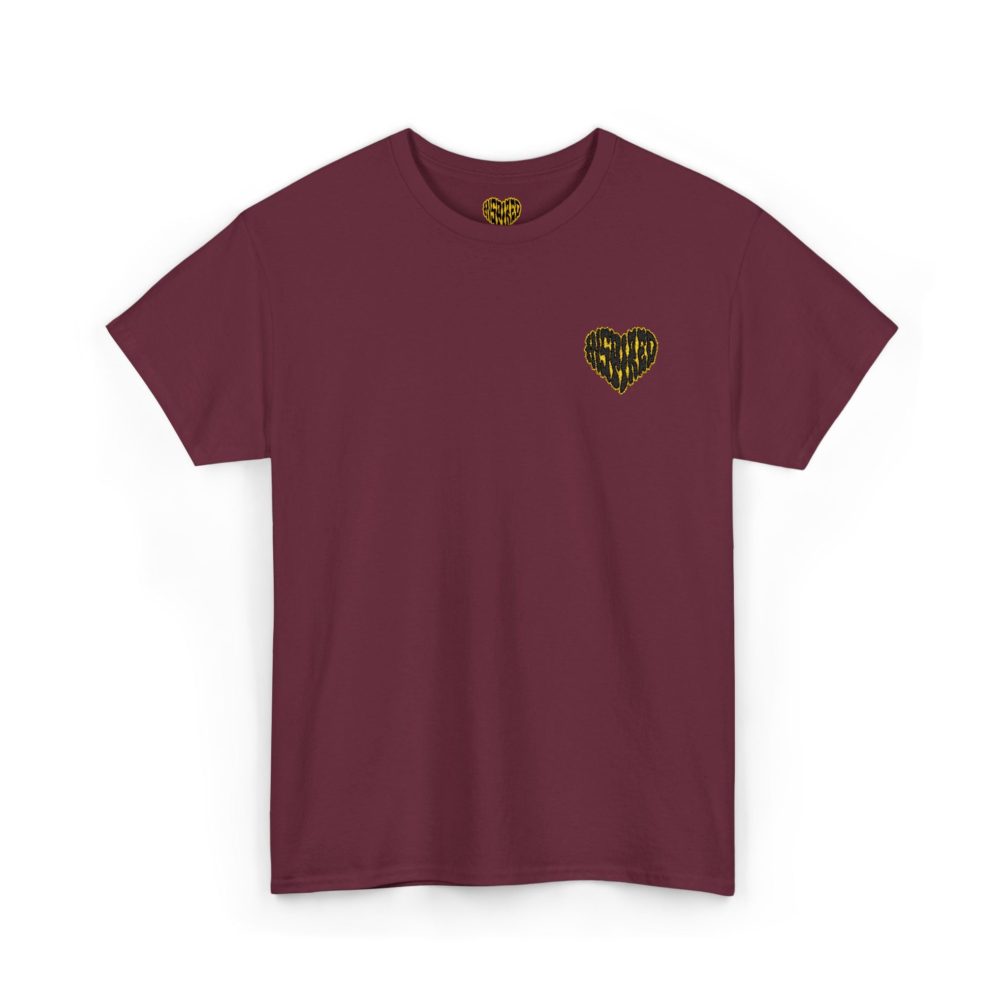Art Is The Cure Inspired Heart Embroided Unisex Heavy Cotton Tee