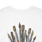 Art Is The Cure Skull Paint Pot Unisex Heavy Cotton Tee