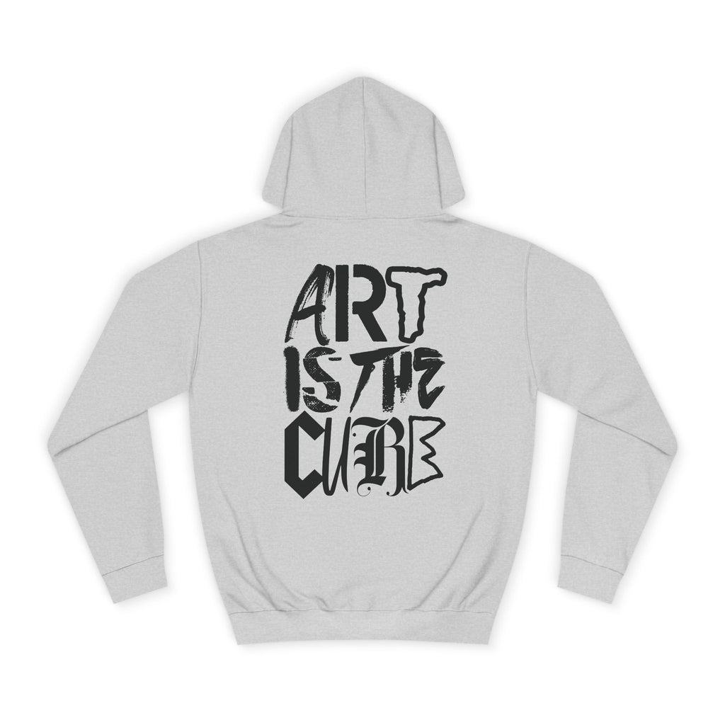 Art Is The Cure Mixed Letters Unisex College Hoodie
