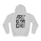 Art Is The Cure Mixed Letters Unisex College Hoodie