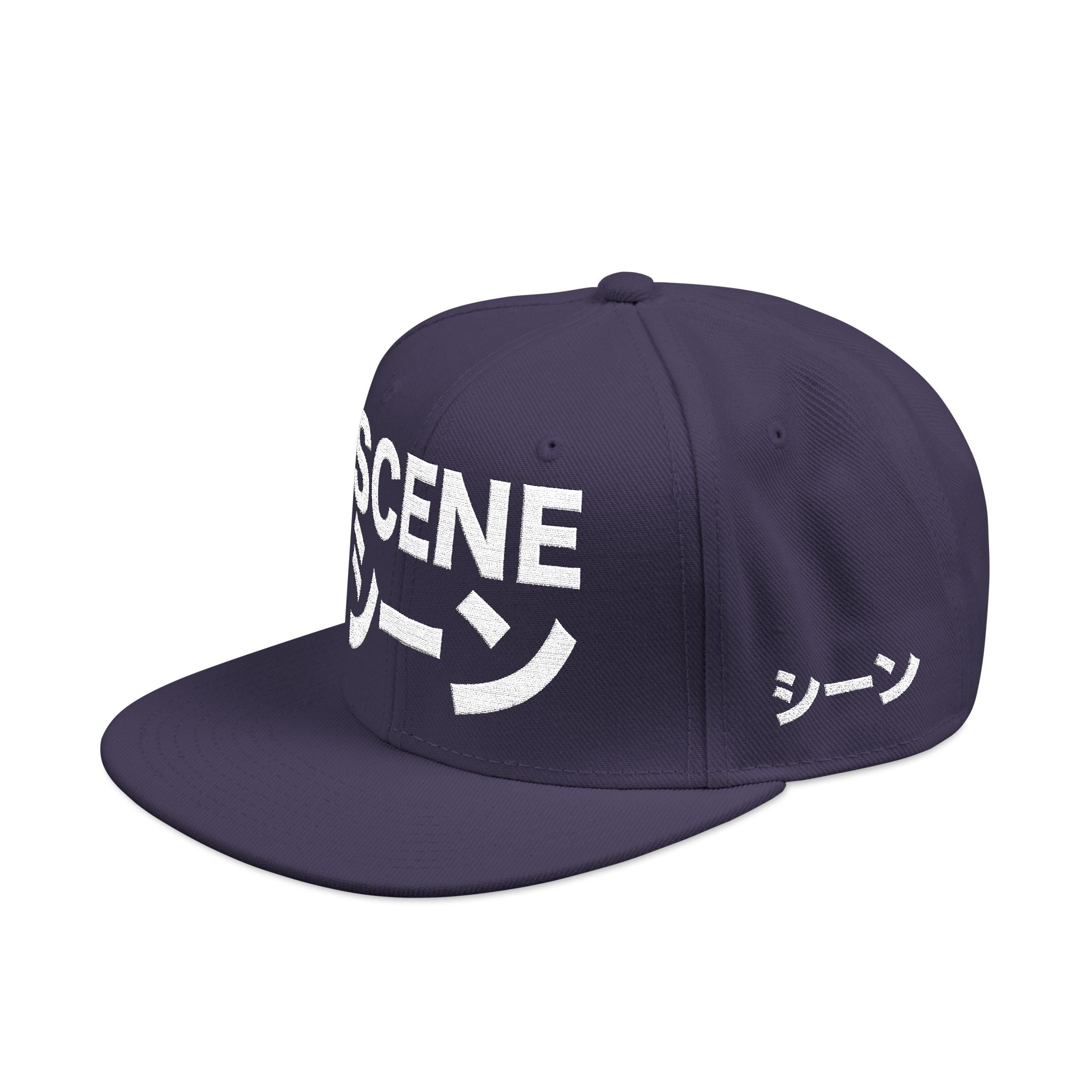 Scene Japanese Embroidery Snapback Cap