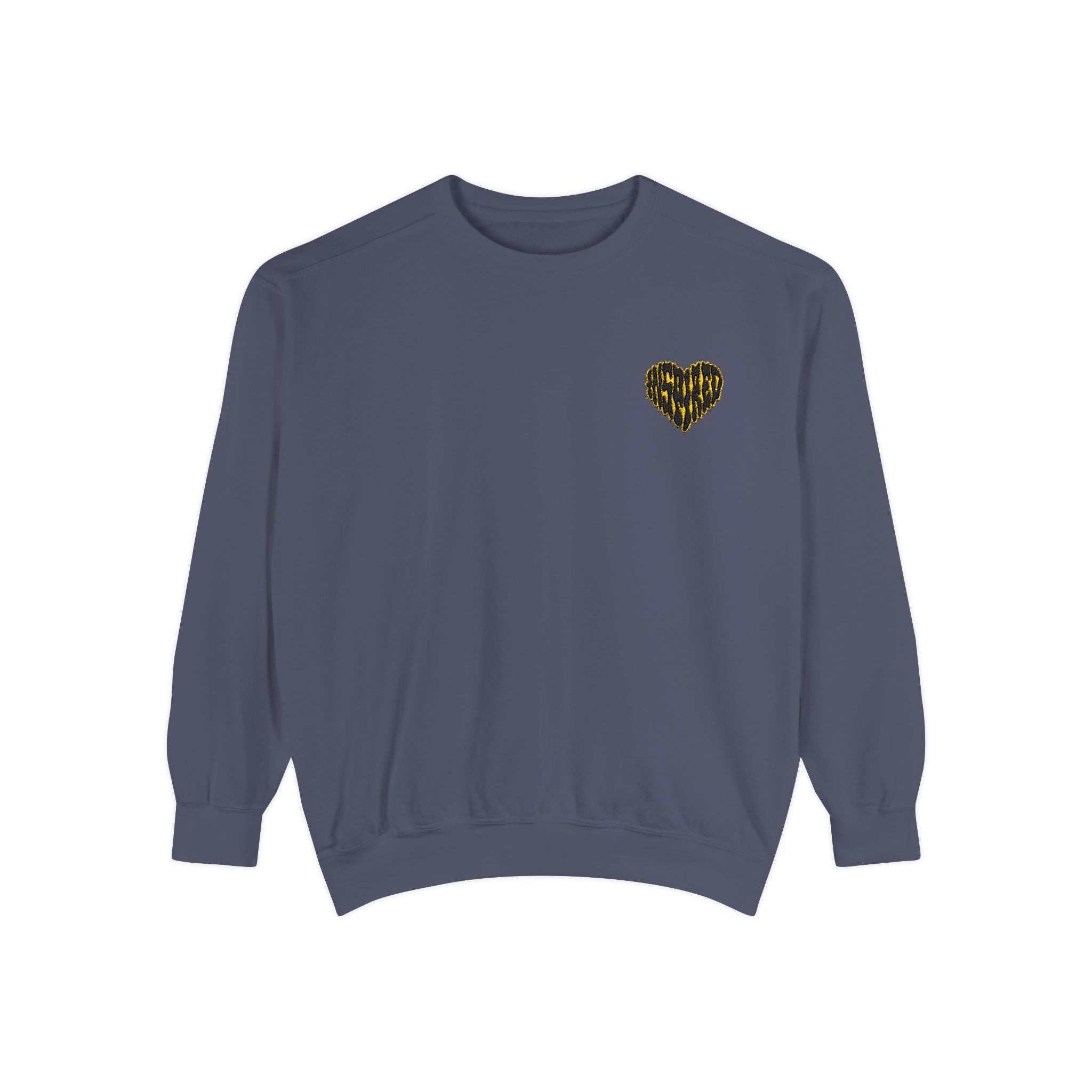 Art Is The Cure Inspired Heart Embroidered Crewneck Sweatshirt