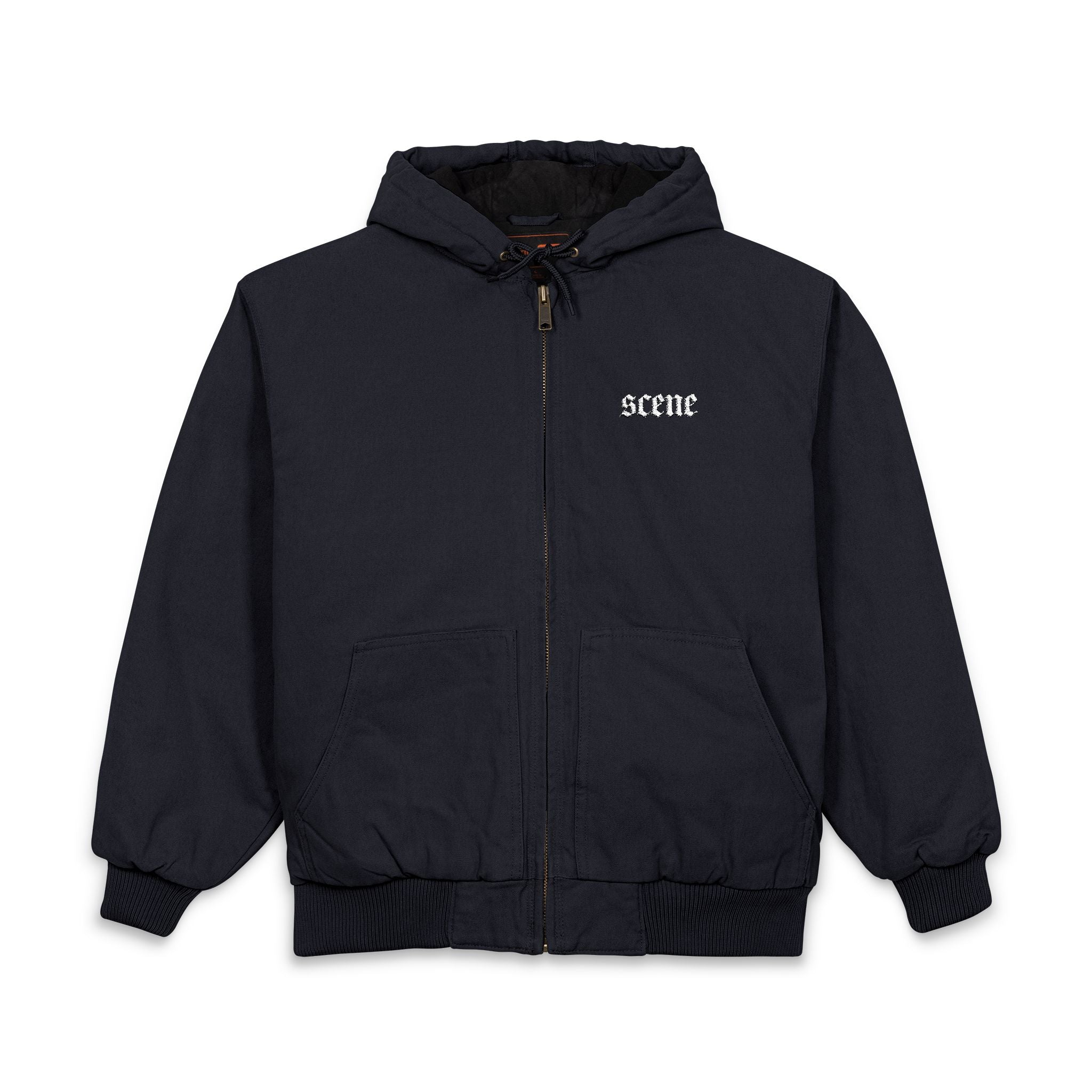 SCENE Embroidered Hooded Zip Jacket