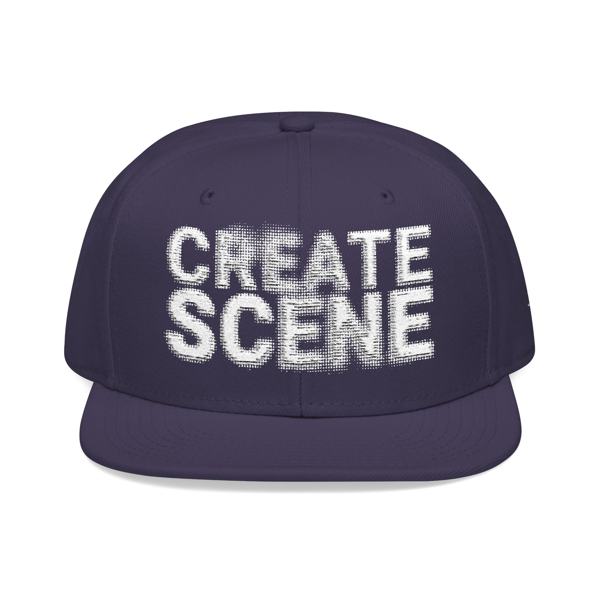 CreateScene Inspired Halftone Embroidery Snapback Cap