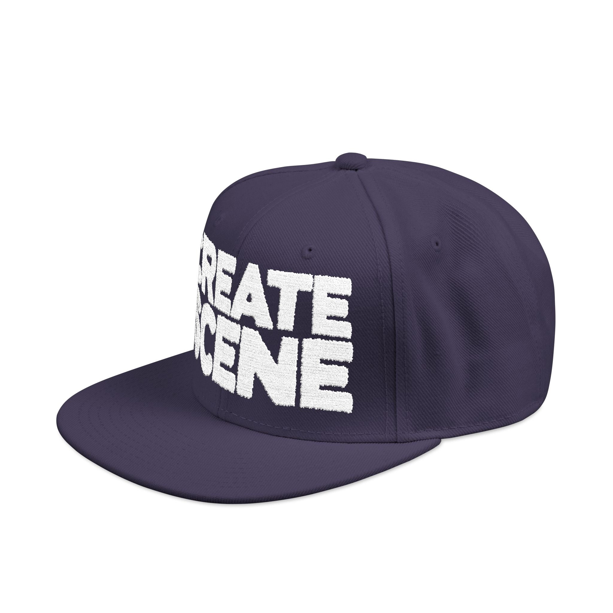 CreateScene Zine Embroidery Snapback Cap