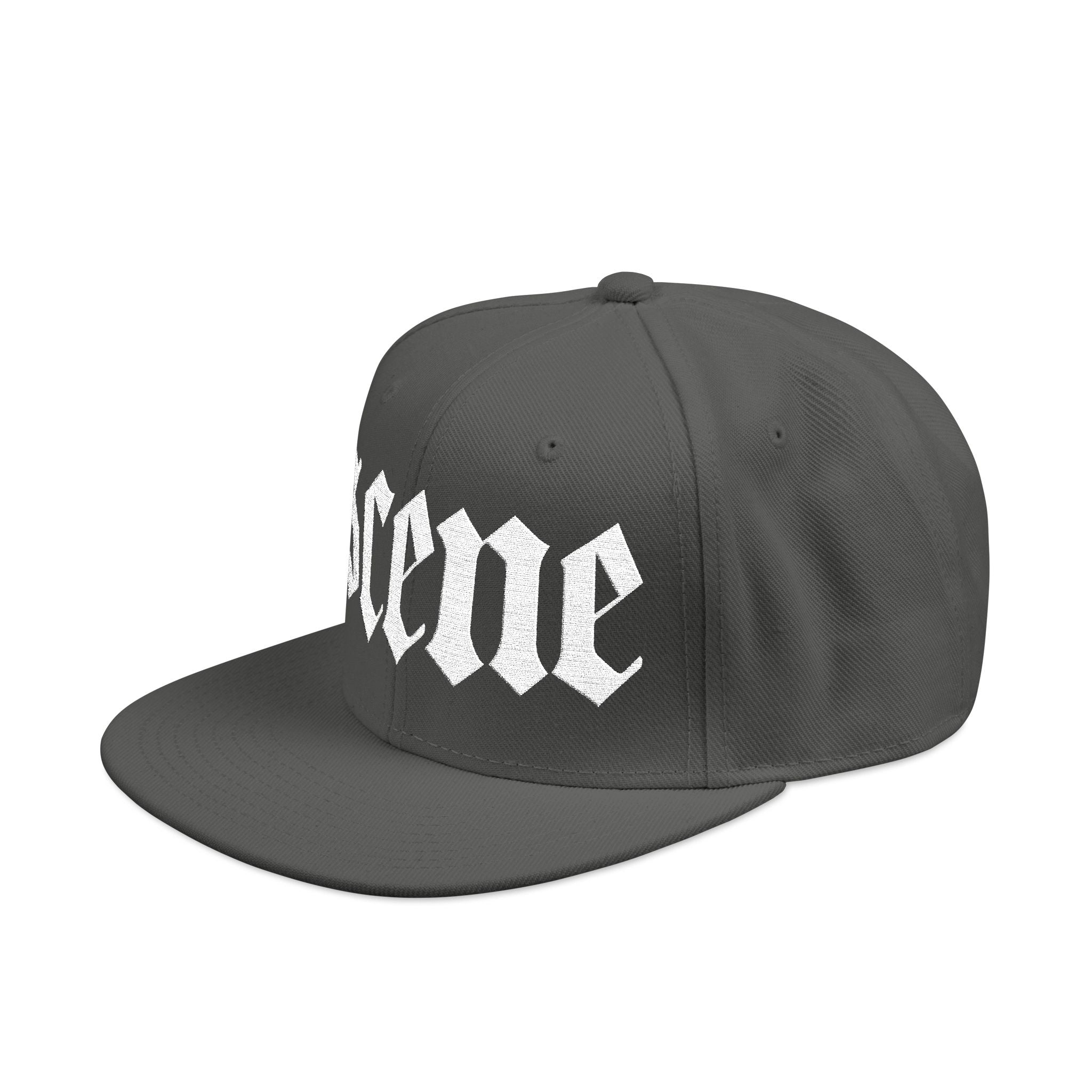 Scene Embroidery Snapback Cap