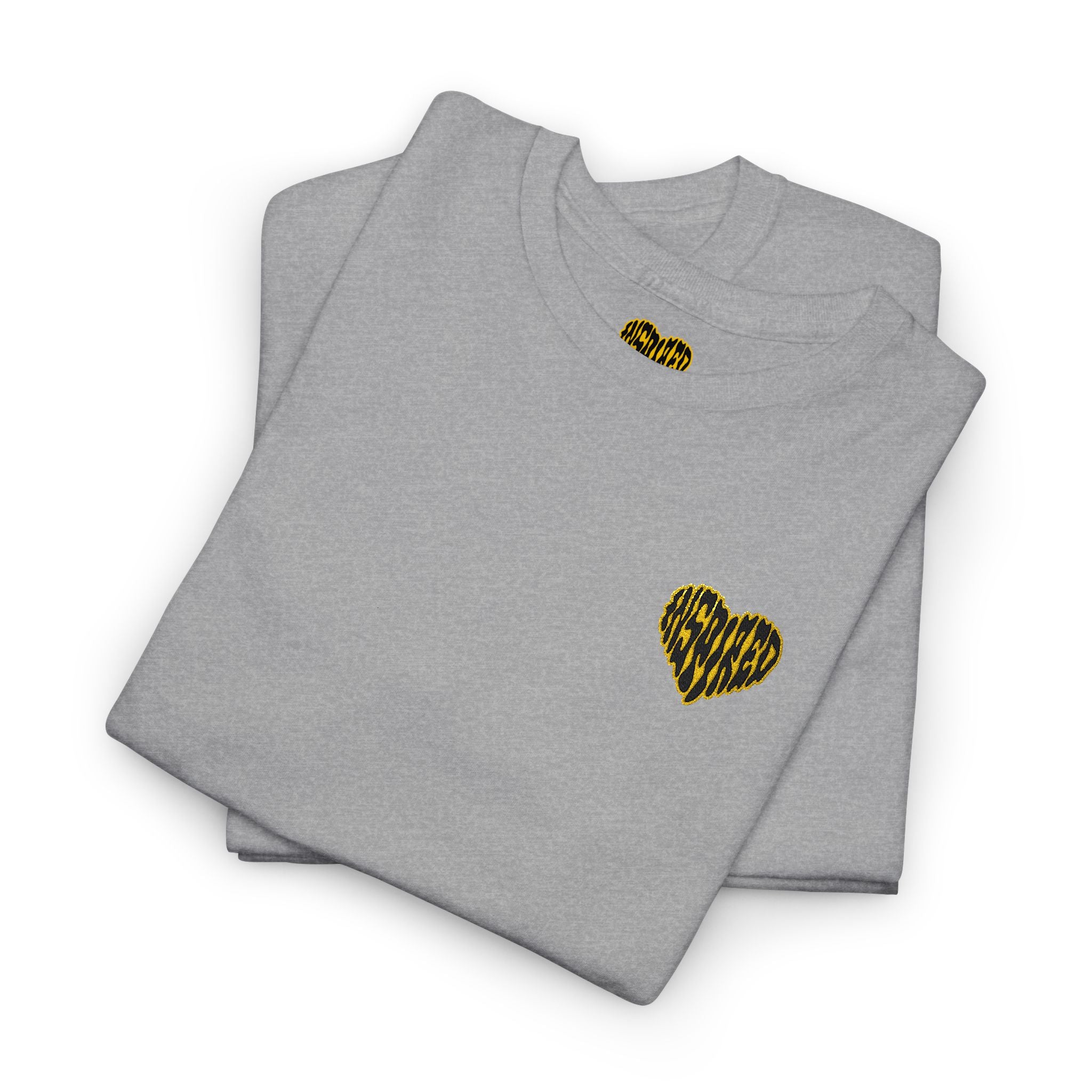 Art Is The Cure Inspired Heart Embroided Unisex Heavy Cotton Tee