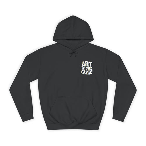 Art Is The Cure Glitch Unisex College Hoodie