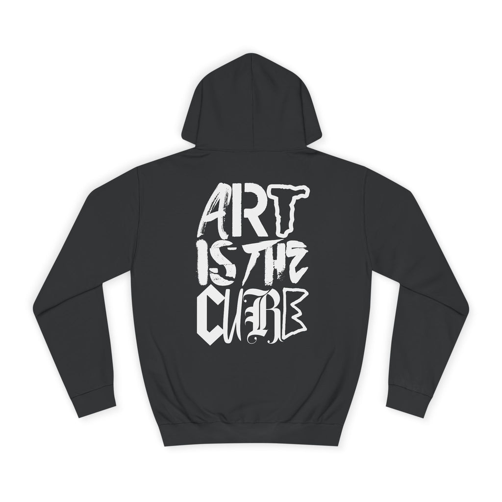 Art Is The Cure Mixed Letters Unisex College Hoodie